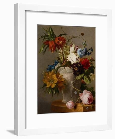 An Arrangement with Flowers, 19th Century-Georgius Jacobus Johannes van Os-Framed Giclee Print
