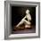 An Art Deco Alabaster Figure, Modelled as a Nude Female Bather-null-Framed Giclee Print