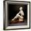 An Art Deco Alabaster Figure, Modelled as a Nude Female Bather-null-Framed Giclee Print