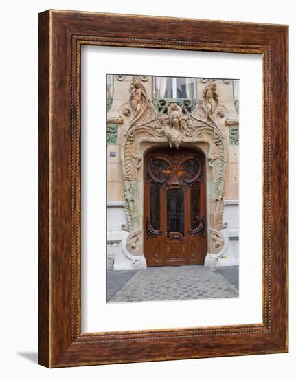 An Art Nouveau Doorway in Central Paris, France, Europe-Julian Elliott-Framed Photographic Print