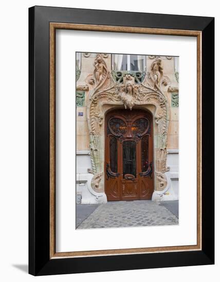 An Art Nouveau Doorway in Central Paris, France, Europe-Julian Elliott-Framed Photographic Print