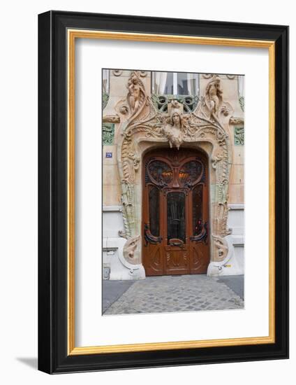 An Art Nouveau Doorway in Central Paris, France, Europe-Julian Elliott-Framed Photographic Print