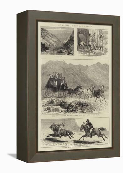 An Artist in the Far West, V-null-Framed Premier Image Canvas