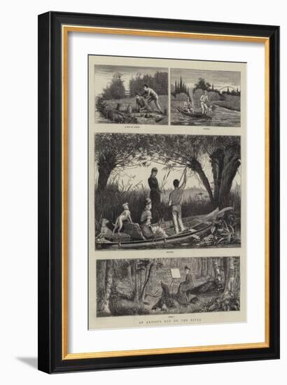 An Artist's Day on the River-null-Framed Giclee Print