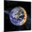 An Artist's Depiction of Planet Earth Catching on Fire-null-Mounted Art Print