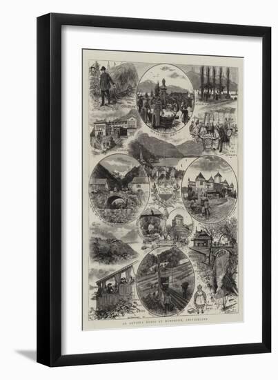 An Artist's Notes at Montreux, Switzerland-Henry Edward Tidmarsh-Framed Giclee Print