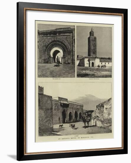 An Artist's Notes in Morocco, III-null-Framed Giclee Print