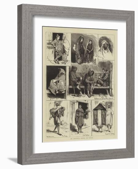 An Artist's Notes in Tunis-Walter Jenks Morgan-Framed Giclee Print