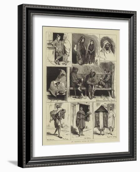 An Artist's Notes in Tunis-Walter Jenks Morgan-Framed Giclee Print