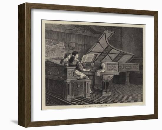 An Artist's Pianoforte-null-Framed Giclee Print