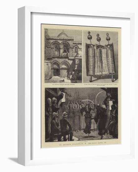 An Artist's Pilgrimage in the Holy Land, IX-Joseph Nash-Framed Giclee Print