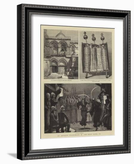 An Artist's Pilgrimage in the Holy Land, IX-Joseph Nash-Framed Giclee Print