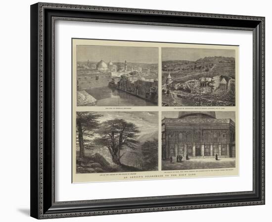 An Artist's Pilgrimage to the Holy Land-null-Framed Giclee Print