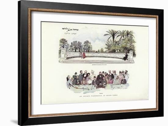 An Artist's Wanderings, at Monte Carlo-Phil May-Framed Giclee Print