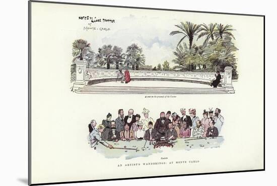 An Artist's Wanderings, at Monte Carlo-Phil May-Mounted Giclee Print