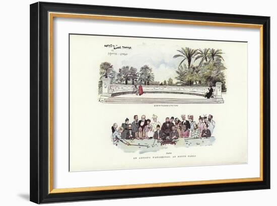 An Artist's Wanderings, at Monte Carlo-Phil May-Framed Giclee Print