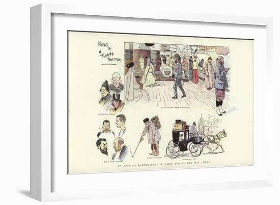 An Artist's Wanderings, in Paris and on the Way There-Phil May-Framed Giclee Print