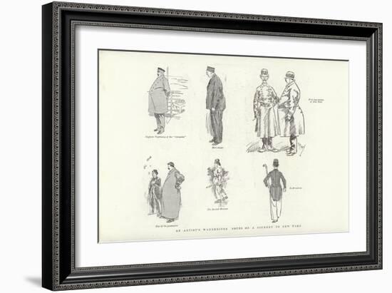 An Artist's Wanderings Notes on a Journey to New York-Phil May-Framed Giclee Print