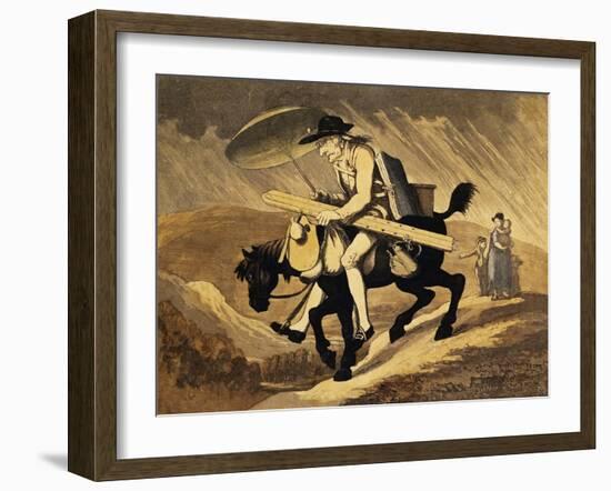 An Artist Traveling in Wales, England, 1799-Thomas Rowlandson-Framed Giclee Print