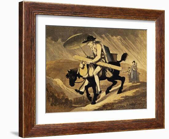 An Artist Traveling in Wales, England, 1799-Thomas Rowlandson-Framed Giclee Print