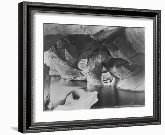 An Artistically Composed View of Colleen Bawn Caves, Killarney, C.1890-Robert French-Framed Giclee Print