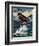 An Artists Impression of a Fairey Swordfish Sinking a U Boat in the North Sea, 1940-null-Framed Giclee Print