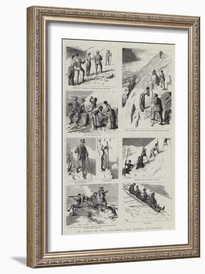 An Ascent of the Schilthorn from Murren, Switzerland-Sydney Prior Hall-Framed Giclee Print