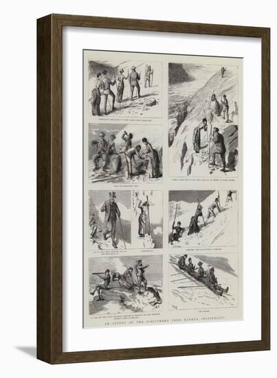 An Ascent of the Schilthorn from Murren, Switzerland-Sydney Prior Hall-Framed Giclee Print