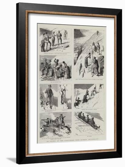 An Ascent of the Schilthorn from Murren, Switzerland-Sydney Prior Hall-Framed Giclee Print