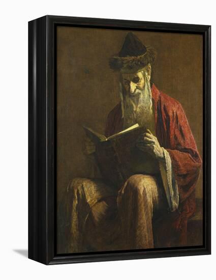 An Ashkenazi Rabbi of Jerusalem-George Sherwood Hunter-Framed Premier Image Canvas