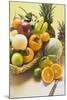 An Assortment of Fresh Fruit, Partly in Basket-Foodcollection-Mounted Photographic Print