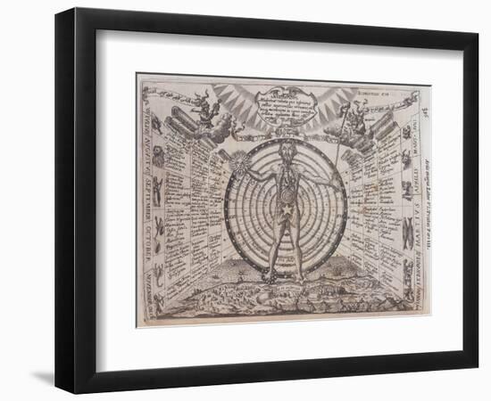 An Astrological Chart, 1646-Athanasius Kircher-Framed Giclee Print