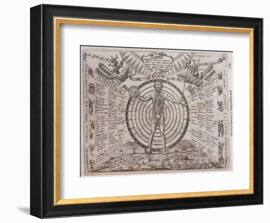 An Astrological Chart, 1646-Athanasius Kircher-Framed Giclee Print