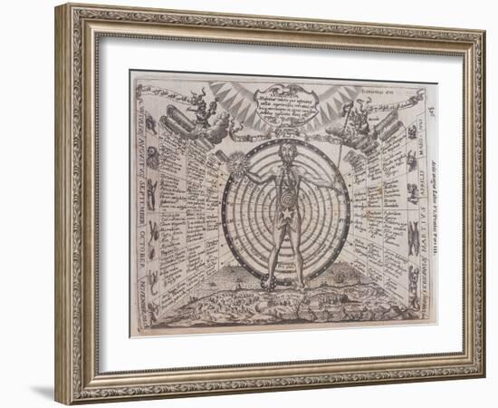 An Astrological Chart, 1646-Athanasius Kircher-Framed Giclee Print