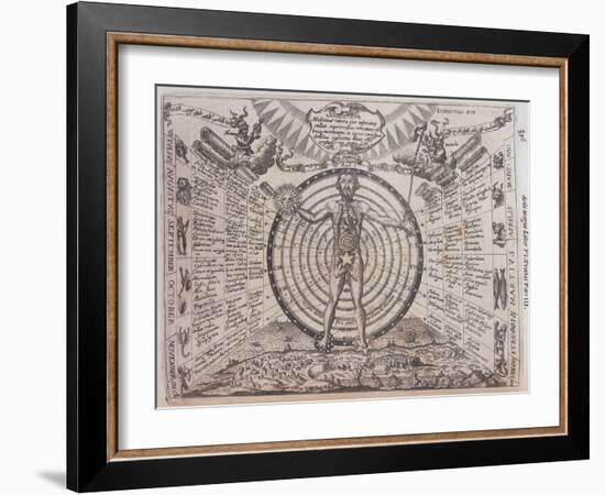 An Astrological Chart, 1646-Athanasius Kircher-Framed Giclee Print