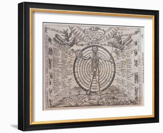 An Astrological Chart, 1646-Athanasius Kircher-Framed Giclee Print