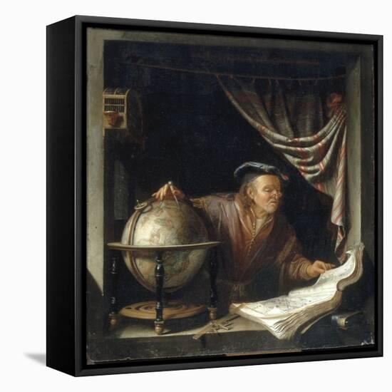 An Astronomer in his Study, 1672-Jan Adriensz van Staveren-Framed Premier Image Canvas