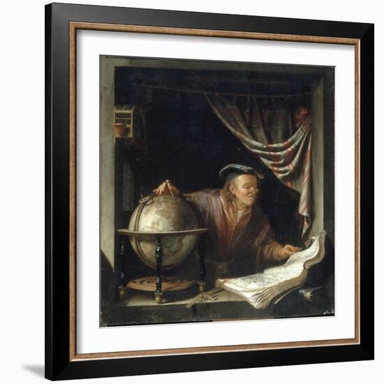 An Astronomer in his Study, 1672-Jan Adriensz van Staveren-Framed Giclee Print