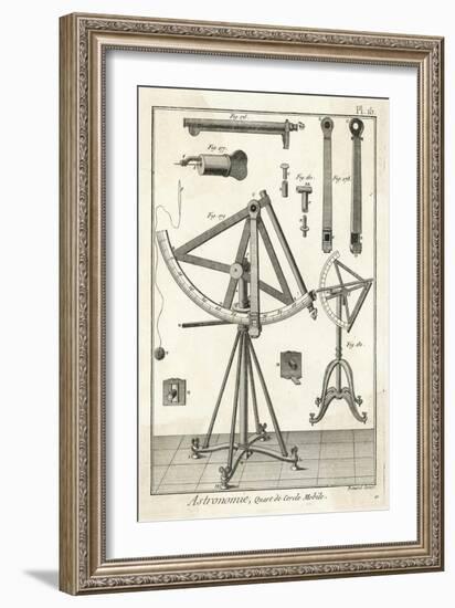 An Astronomical Quadrant-Benard-Framed Art Print