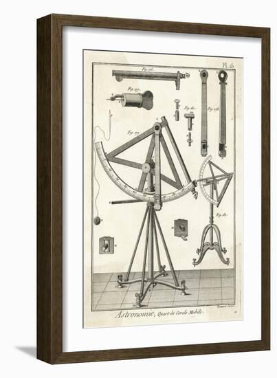 An Astronomical Quadrant-Benard-Framed Art Print