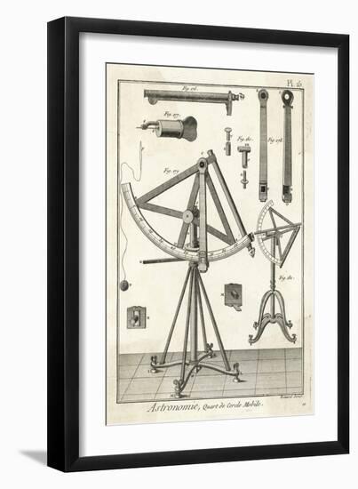 An Astronomical Quadrant-Benard-Framed Art Print