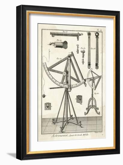 An Astronomical Quadrant-Benard-Framed Art Print