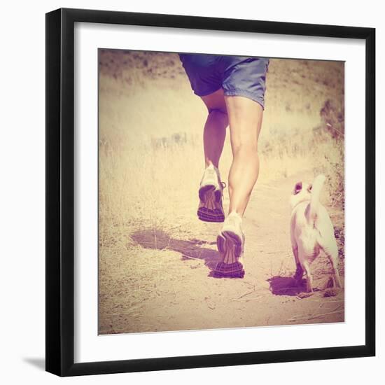 An Athletic Pair of Legs-graphicphoto-Framed Photographic Print