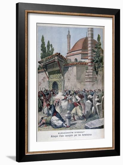 An Attack on a Mosque by Armenians, 1895-Henri Meyer-Framed Giclee Print