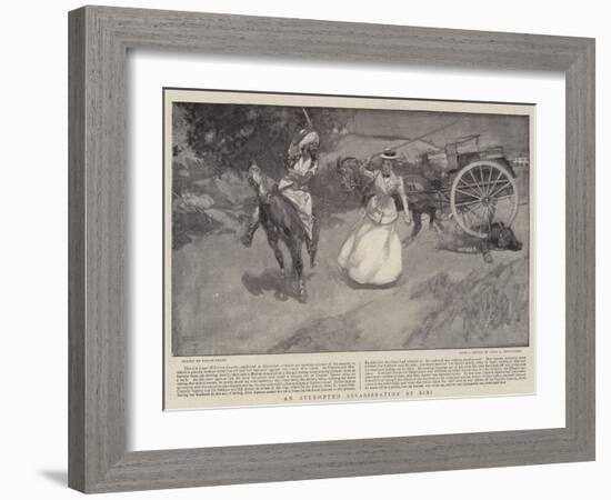 An Attempted Assassination at Sibi-Frank Craig-Framed Giclee Print