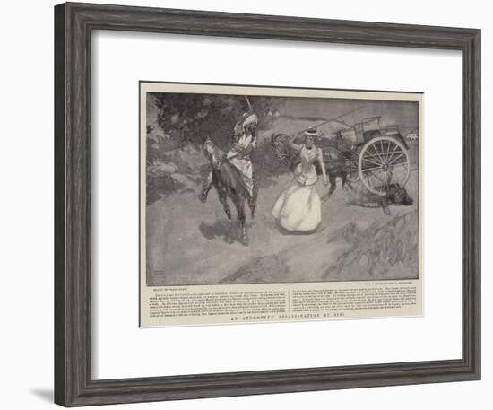 An Attempted Assassination at Sibi-Frank Craig-Framed Giclee Print