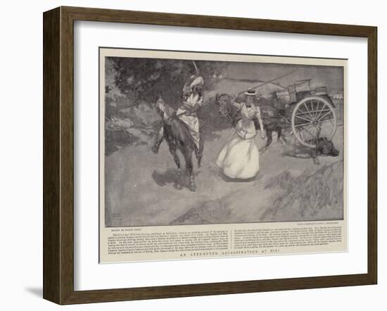 An Attempted Assassination at Sibi-Frank Craig-Framed Giclee Print