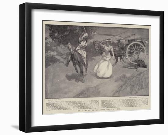 An Attempted Assassination at Sibi-Frank Craig-Framed Giclee Print