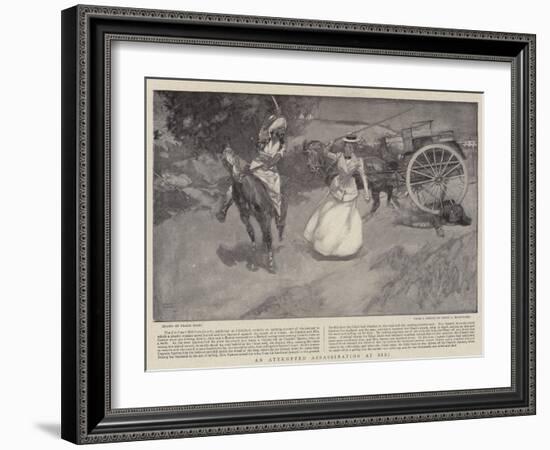 An Attempted Assassination at Sibi-Frank Craig-Framed Giclee Print