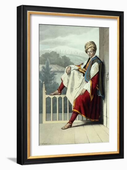 An attendant to Veli Pasha of Thessaly, circa 1819-Louis Dupre-Framed Giclee Print